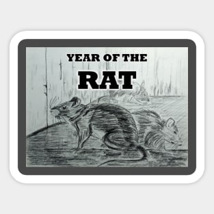 Year of the Rat Sticker